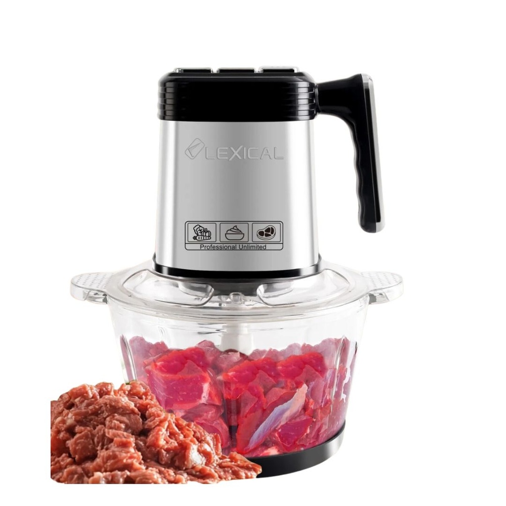 Hachoir Elèctrique En Verre Lexical 2L 300W