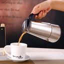 Cafetière En Acier Inoxydable 2 Tasses Argent