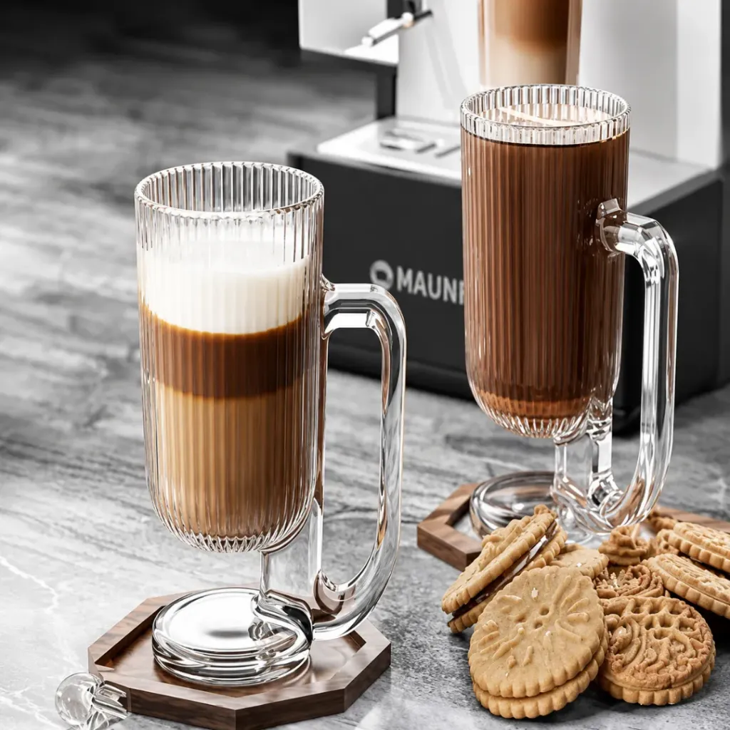 Lot De 3 Mugs En Verre Avec Anse Glint City Glass 260 ml