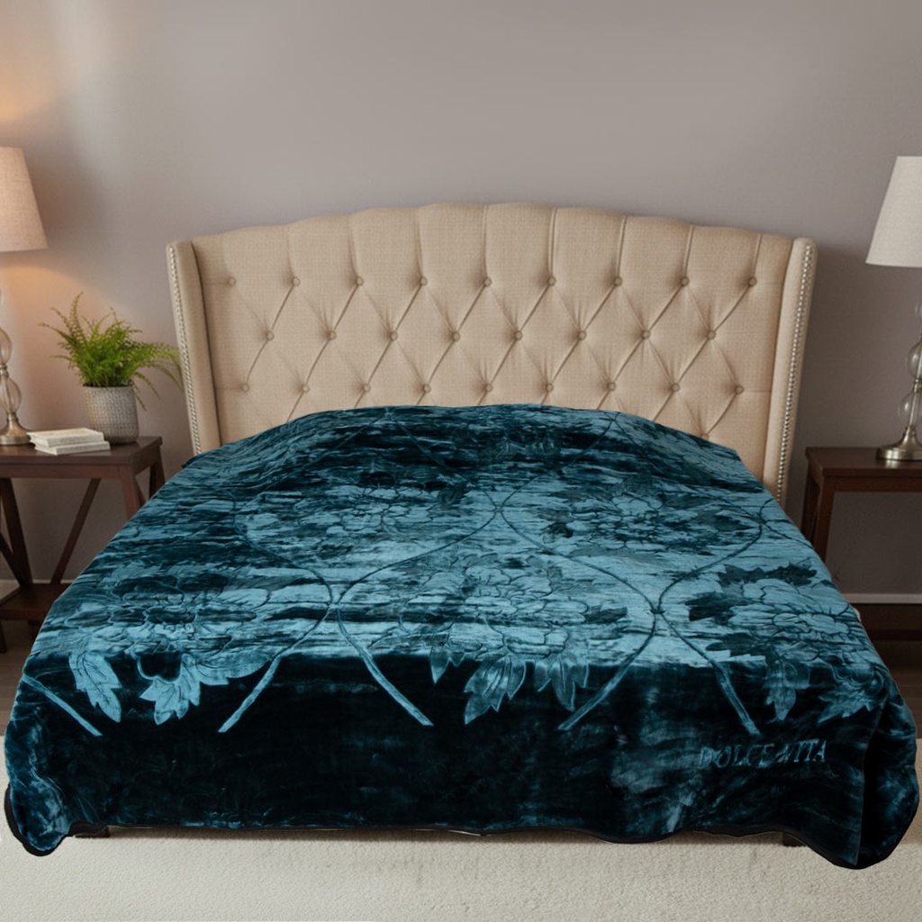 Couverture 2 Places 220/240 Dolce Vita -M6 Turquoise