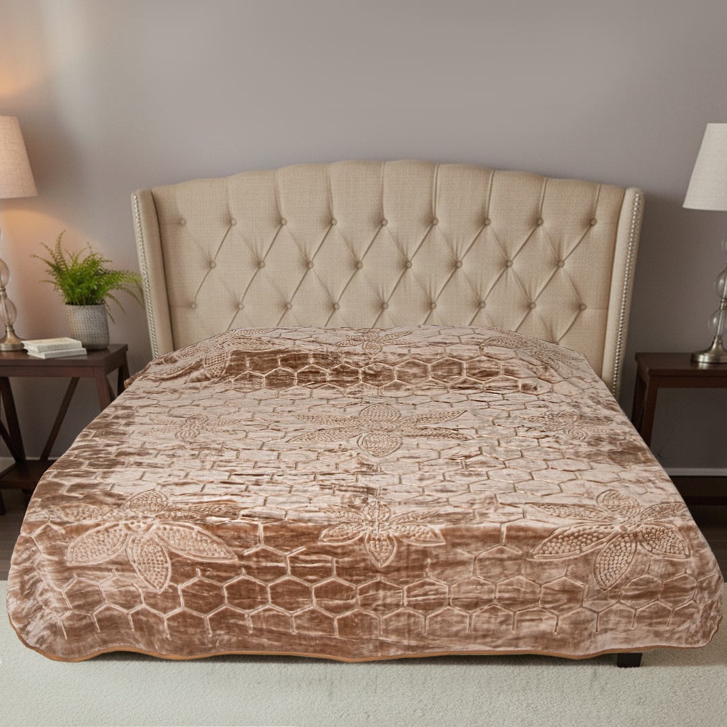 Couverture 2 Places 220/240 Dolce Vita -M9 Beige