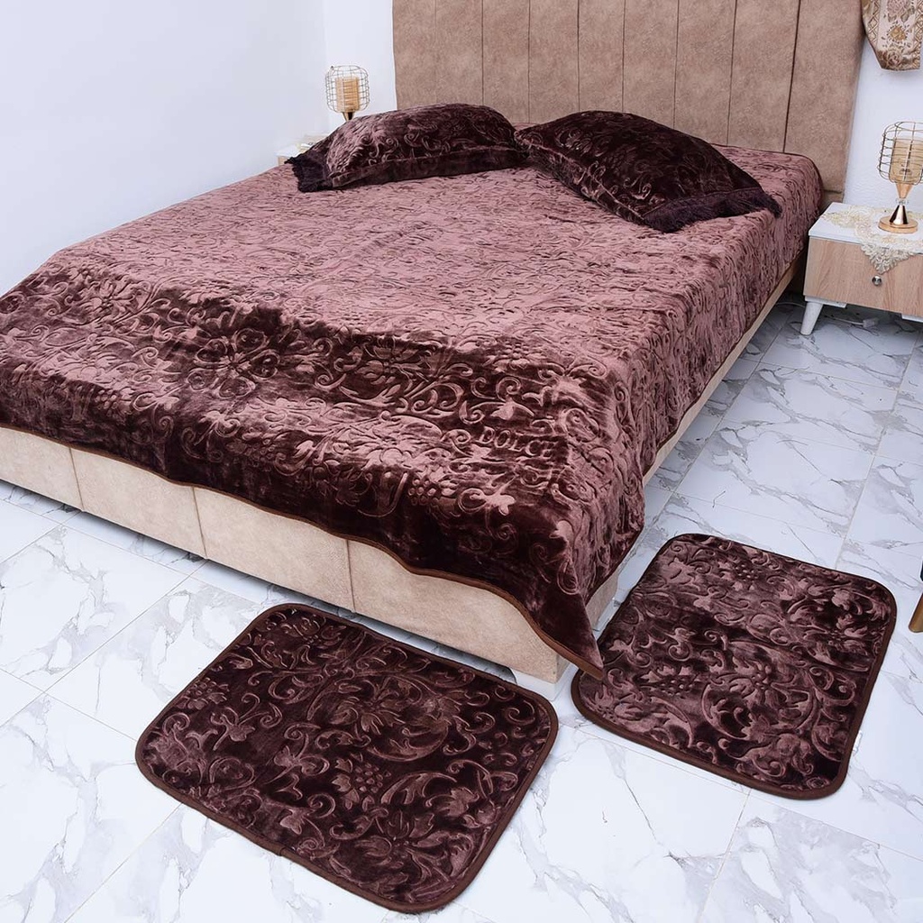 Couverture Dolce Vita 5 Pièces - 220/240 - M2 Marron