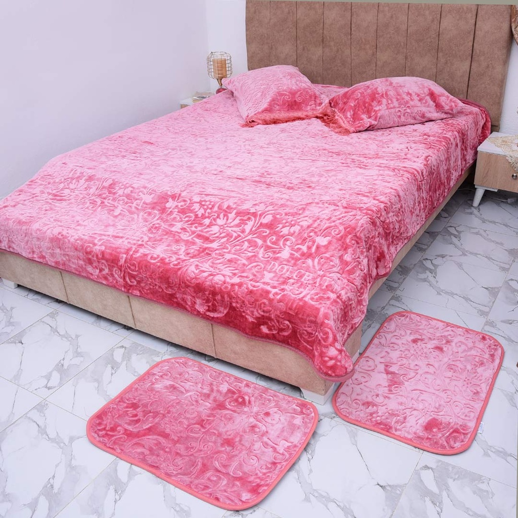 [CDV5PM9] Couverture Dolce Vita 5 Pièces - 220/240 - M9 Rose