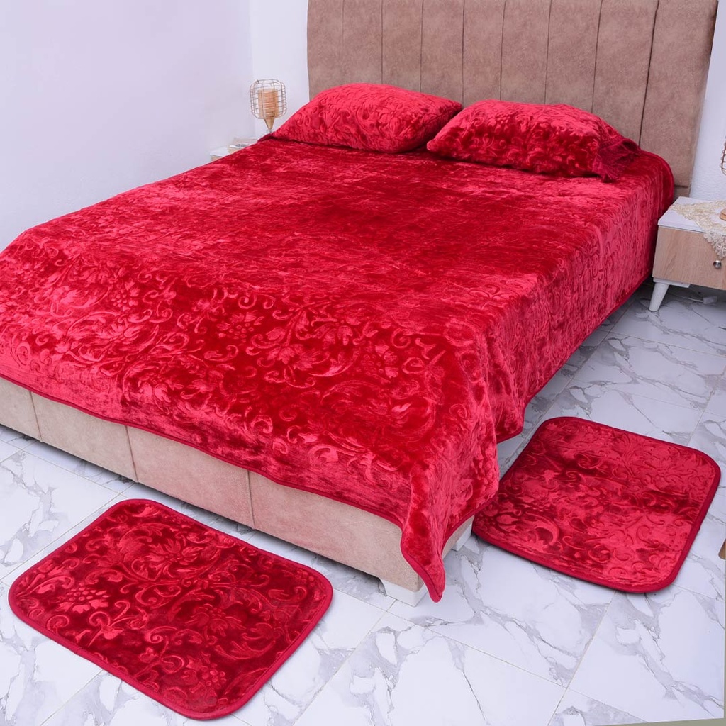 Couverture Dolce Vita 5 Pièces - 220/240 - M11 Rouge
