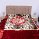 Couverture 2 Places 220/240 Dolce Vita Doubles Faces-M2 Tigre Rouge