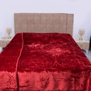 Couverture 2 Places 220/240 Dolce Vita Doubles Faces -M4 Rouge