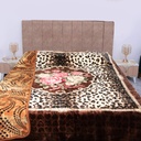 Couverture 2 Places 220/240 Dolce Vita Doubles Faces -M16 Tigre Marron