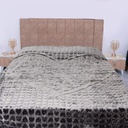 Couverture 2 Places 220/240 Dolce Vita Doubles Faces -M18 Gris