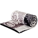 Couverture 2 Places 220/240 Dolce Vita - 4kg-M5 Noir/Gris 