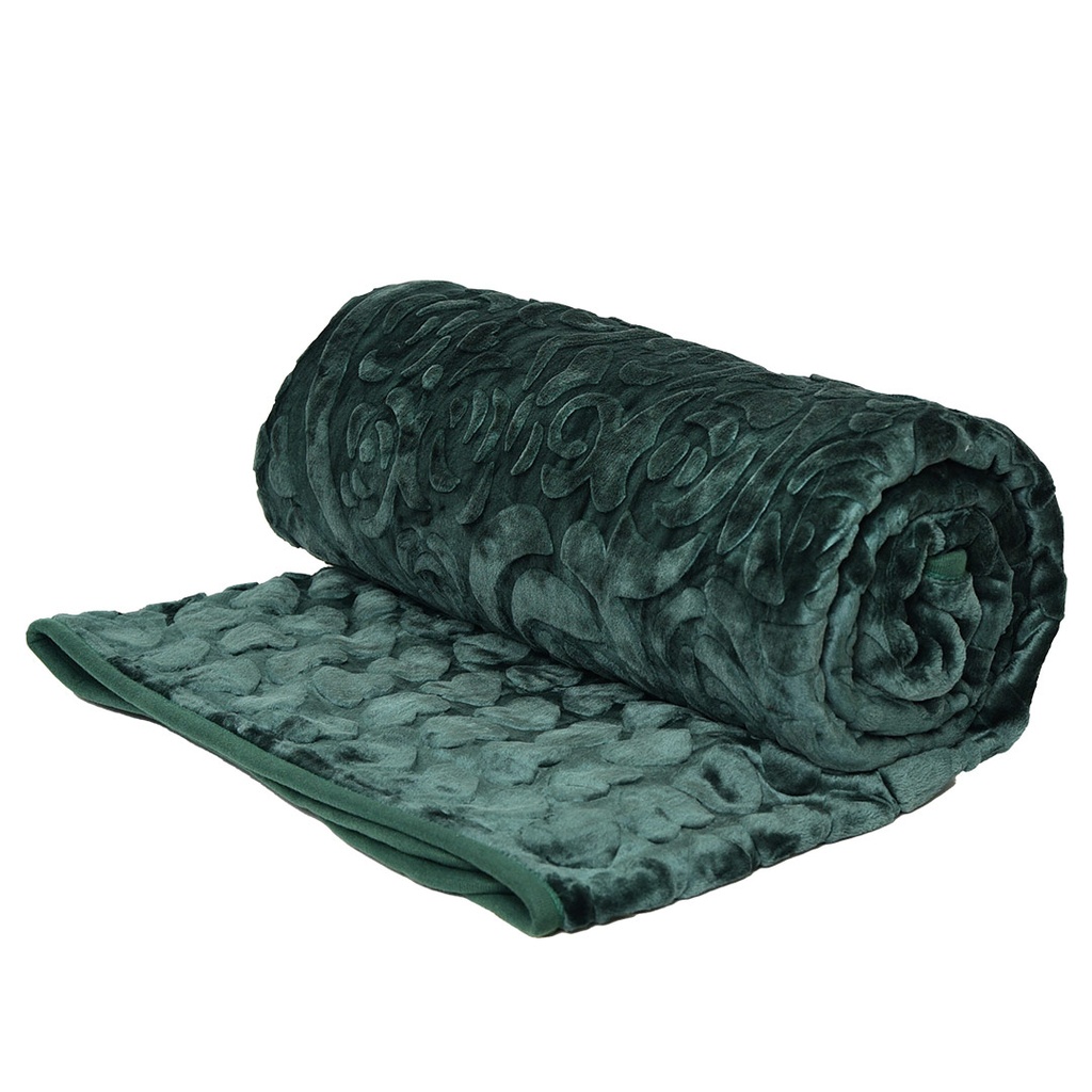 [CDV2P4M6] Couverture 2 Places 220/240 Dolce Vita - 4kg-M6 Vert Rotana