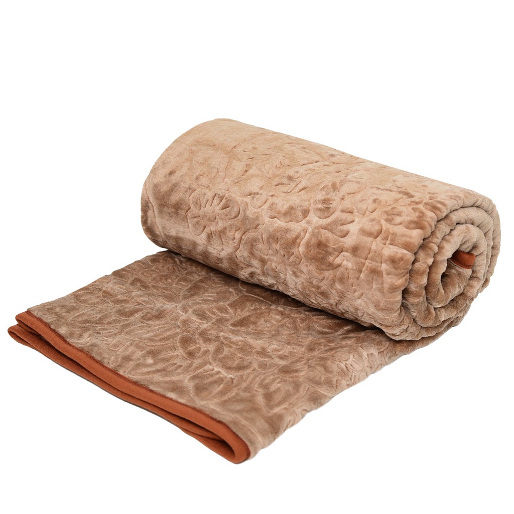 [CDV1P3M1] Couverture 1 Place 160/220 Dolce Vita -M1 Grége