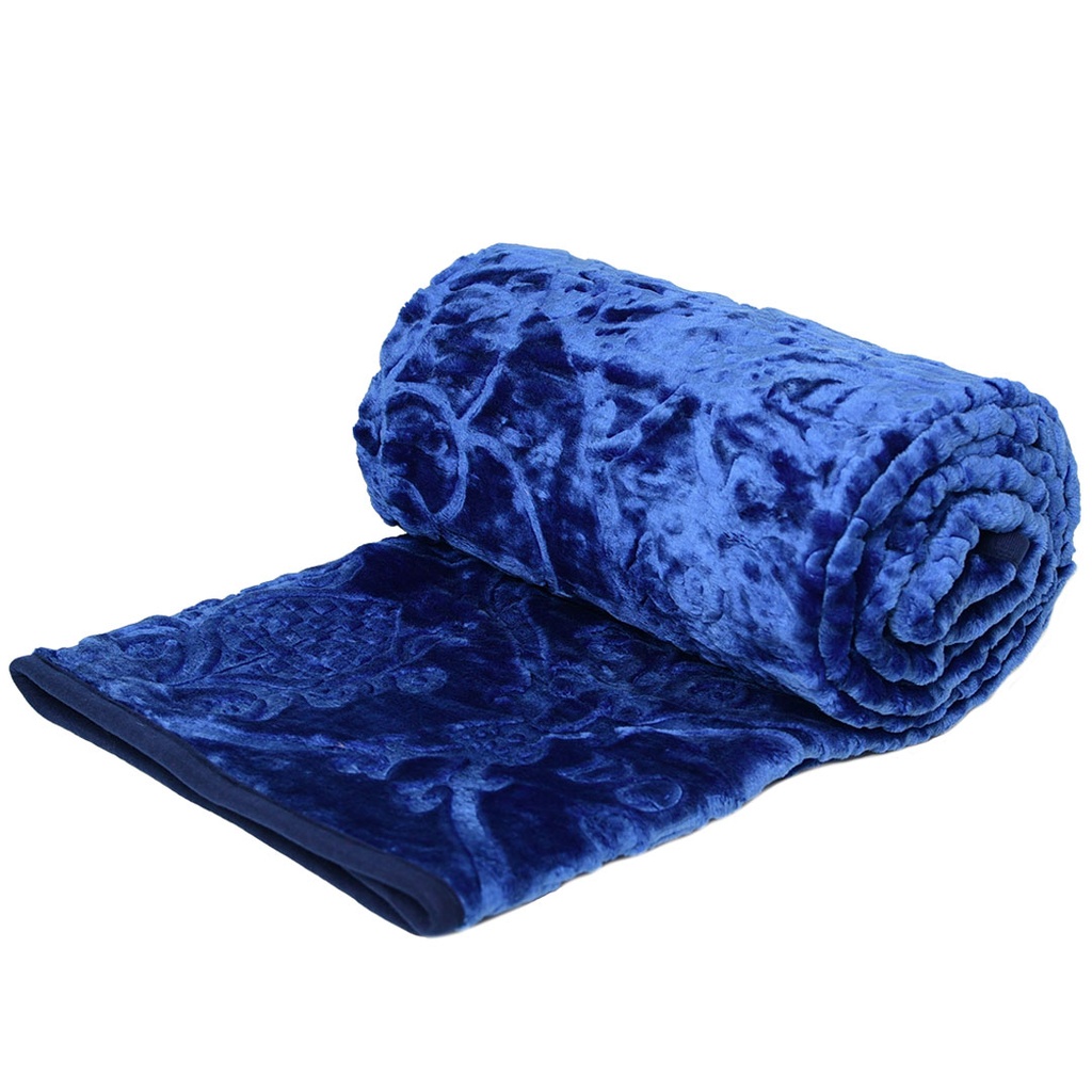 Couverture 1 Places 160/220 Dolce Vita -M10 Bleu