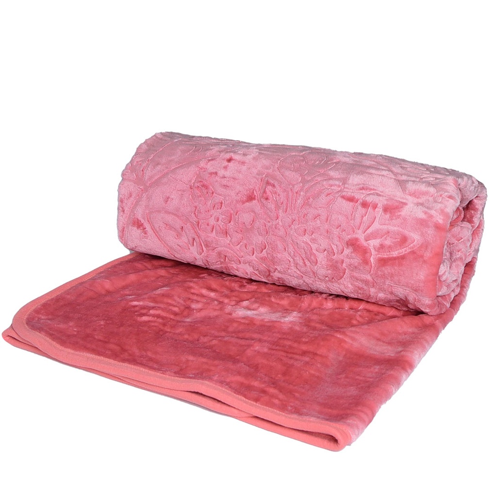 Couverture 1 Place 160/220 Dolce Vita -M11 Rose