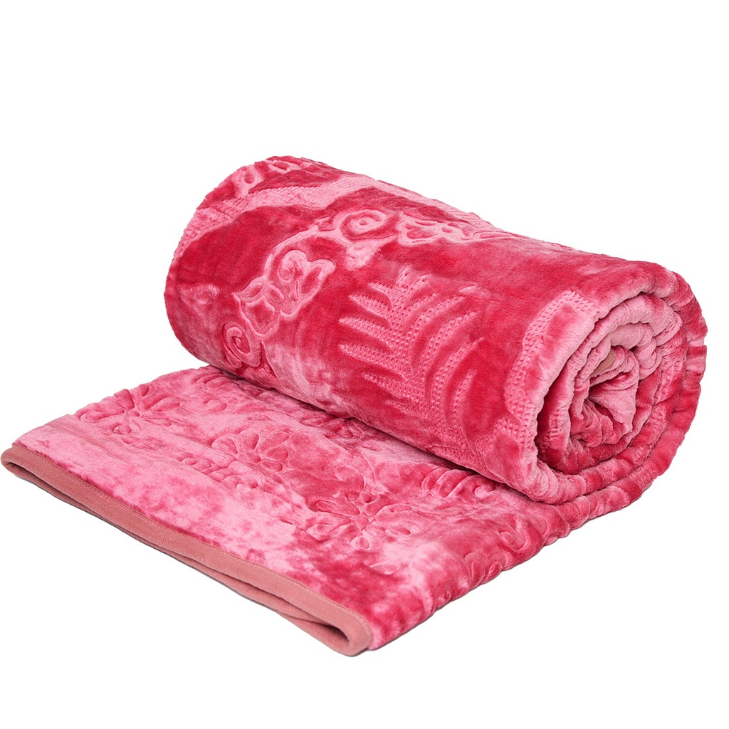 Couverture 1 Places 160/220 Dolce Vita -M12 Rose Foncé