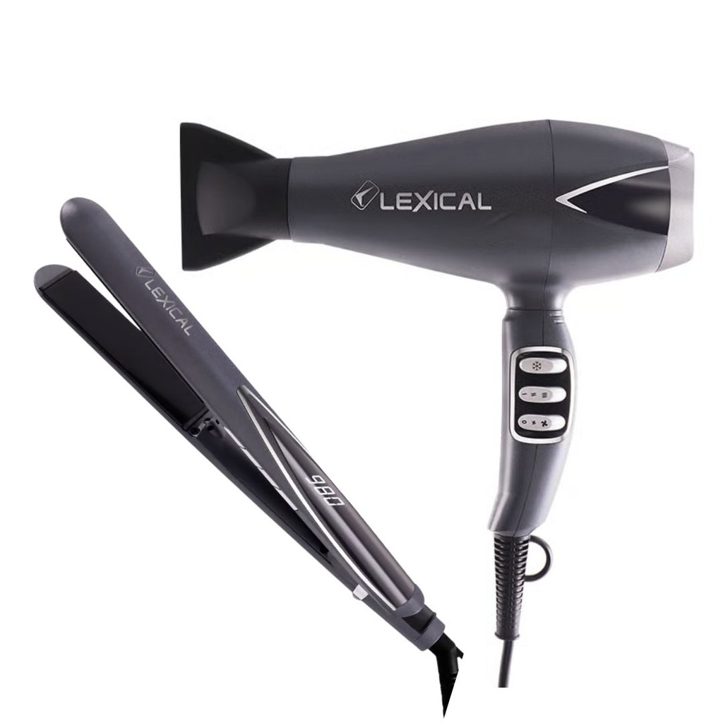 [LGW-5820] 
Coffret Sèche-cheveux & Lisseur Lexical 2000W 55W