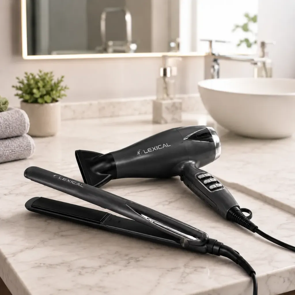 [LGW-5820] Coffret Sèche-cheveux & Lisseur Lexical 2000W 55W
