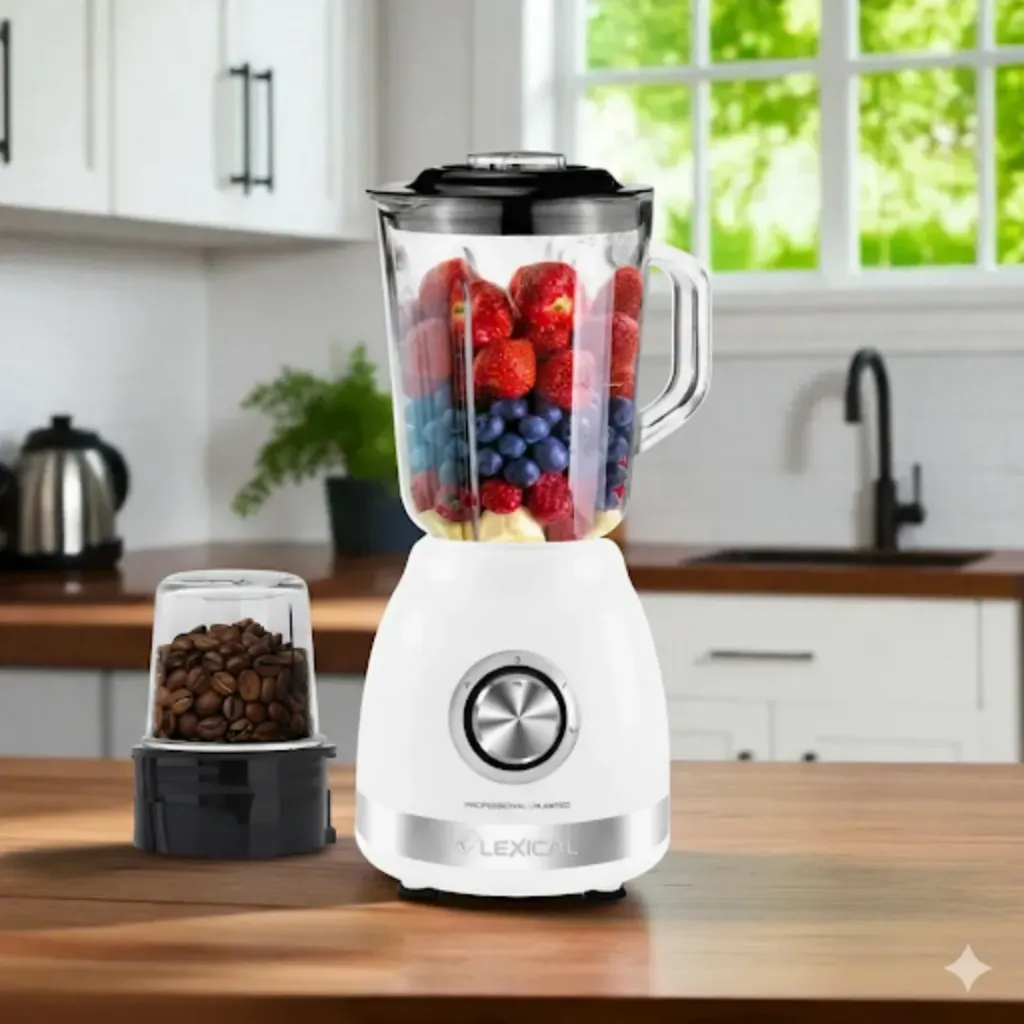 [LBL-1526-1] Blender Avec Grinder Lexical 1,5L 500W- Blanc