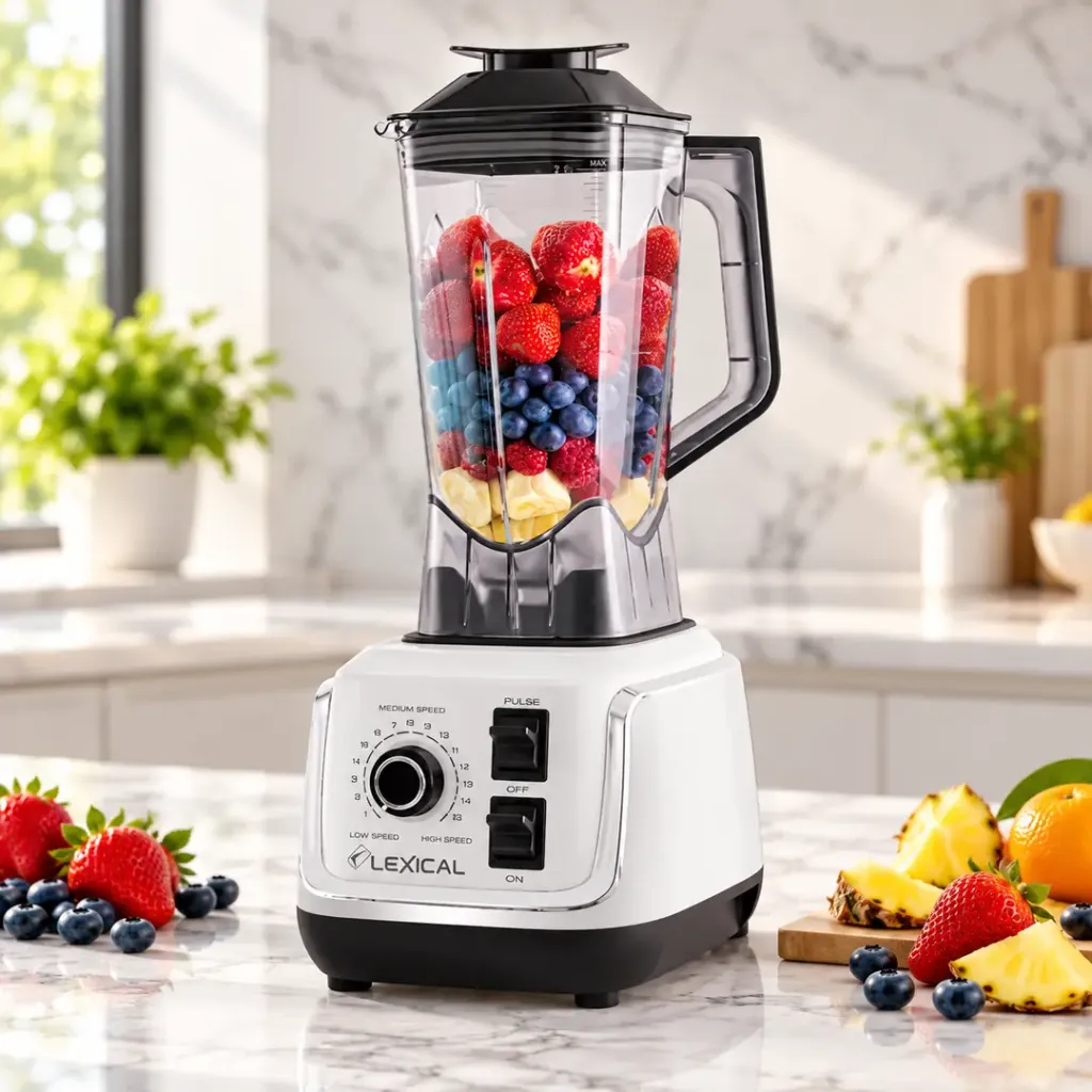 [LBL-1570B] Blender En Plastique Lexical 1500W 1,5 L -Blanc