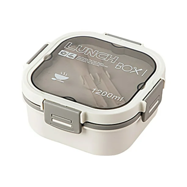 Lunch Box Isotherme carré 1200 ml Blanc