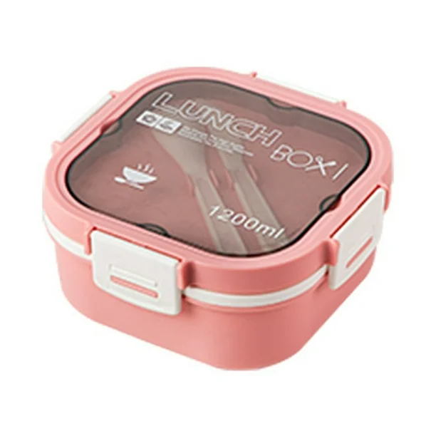 [MBM1032-R] Lunch Box Isotherme carré 1200 ml Rose