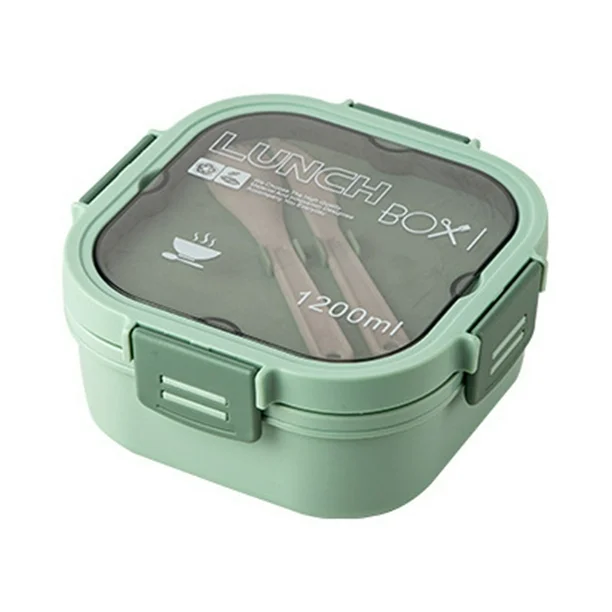 Lunch Box Isotherme carré 1200 ml Vert