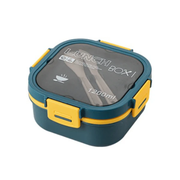 [MBM1032-BLE] Lunch Box Isotherme carré 1200 ml Bleu