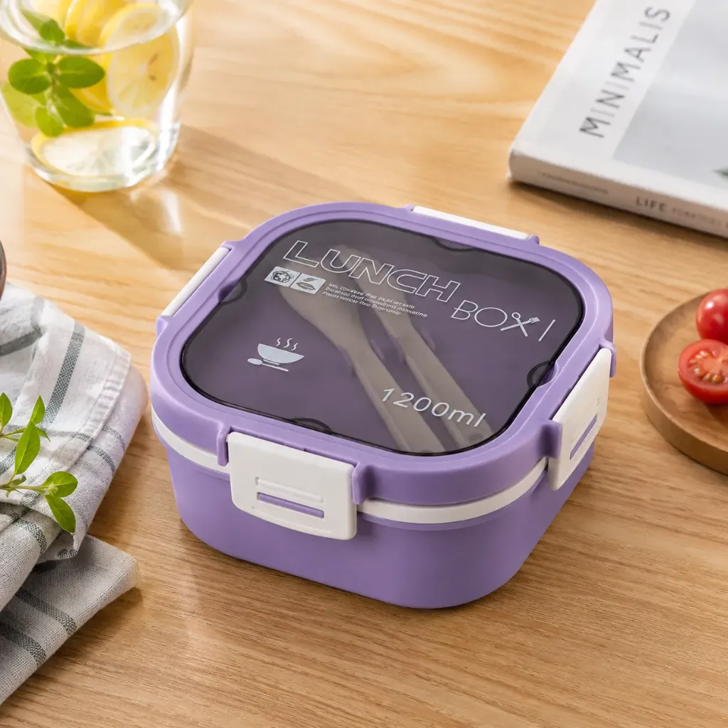 [MBM1032-VIO] Lunch Box Isotherme carré 1200 ml Violet
