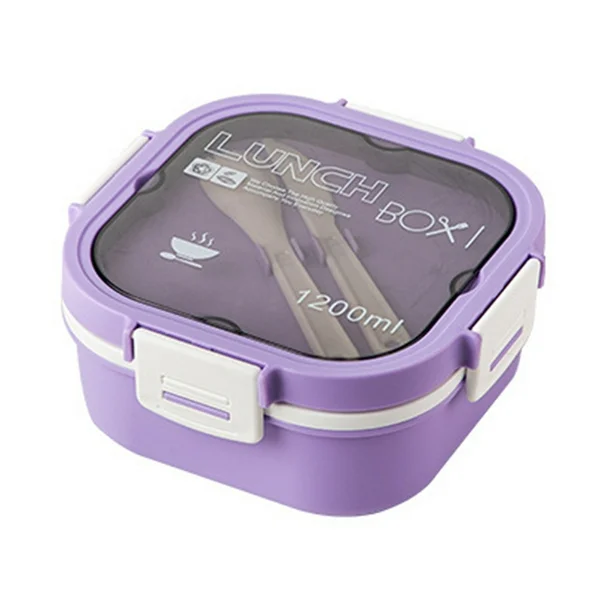 Lunch Box Isotherme carré 1200 ml Violet