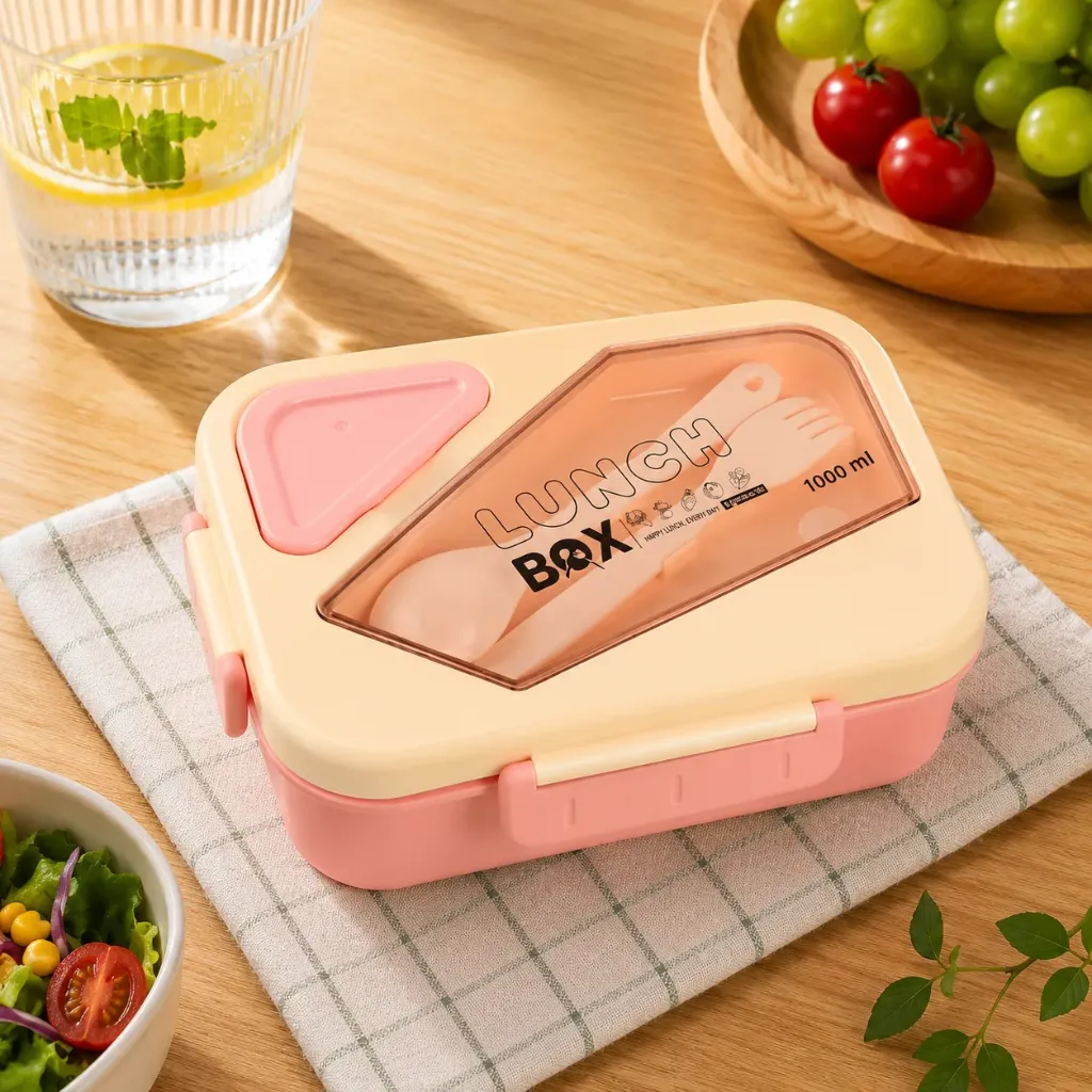 [MBM1223-R] Lunch Box Isotherme Rectangulaire 1000 ml Rose