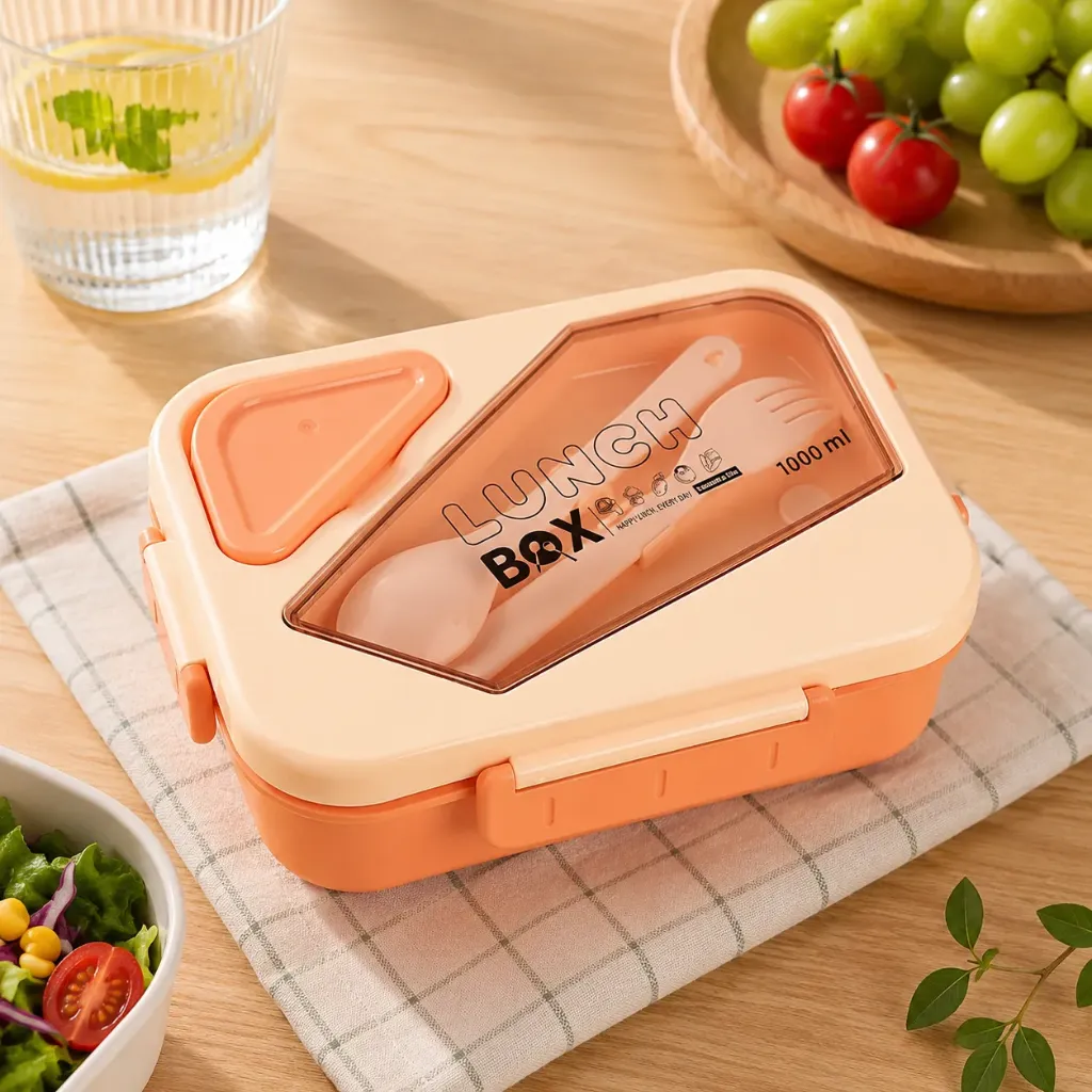 [MBM1223-OR] Lunch Box Isotherme Rectangulaire 1000 ml Orangé