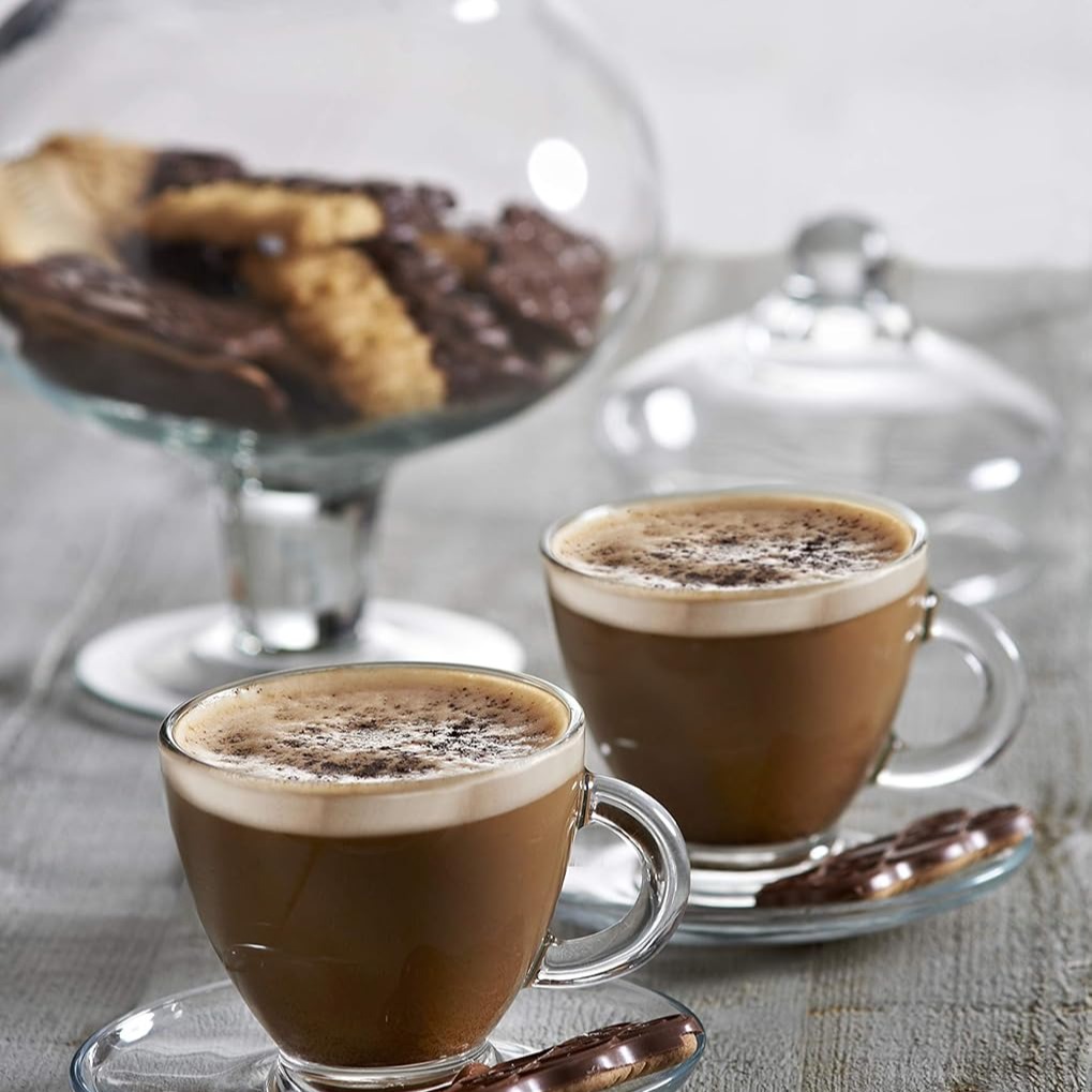 [MBM0947] Coffret De 6 Verres à Café 9 cl Avec Sous Tasses