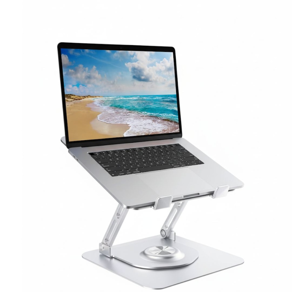 Support PC Portable Pliable En Aluminium  Rotatif 360°