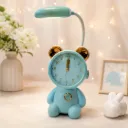 Horloge et Lampe De Bureau Rechargeable LED - Bleu