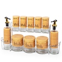 Set Porte Épices 11 Pièces En Verre Avec Support