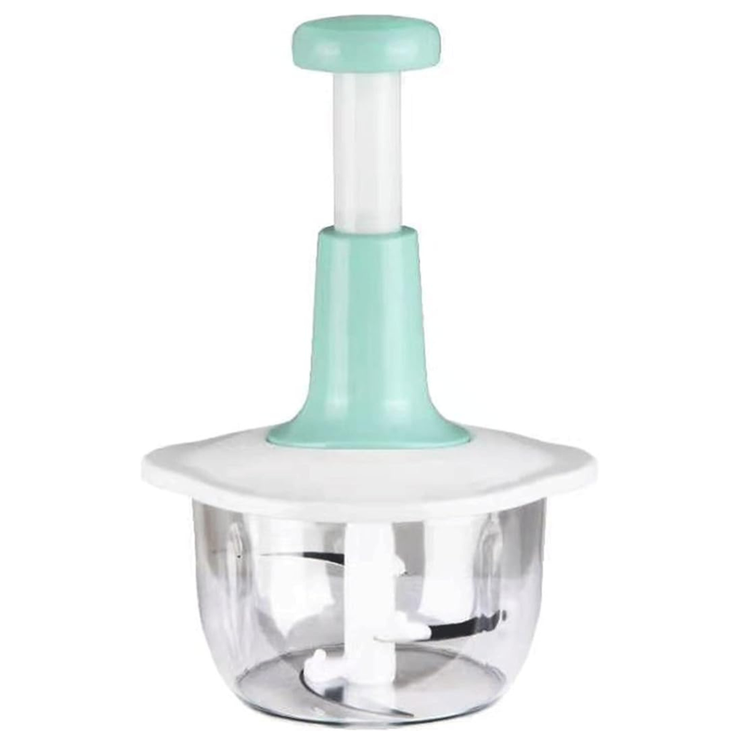 Hachoir Manuel Multifonction En Plastique 2L Vert D'eau