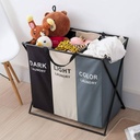 Panier à Linge Pliable à 3 Compartiments