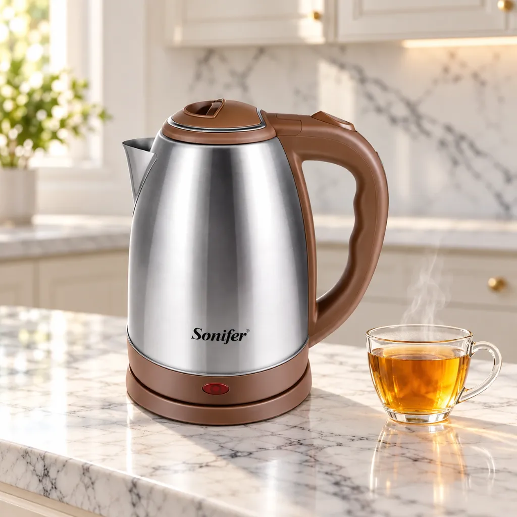 Bouilloire Eléctrique 1,8L Sonifer 1500W Marron