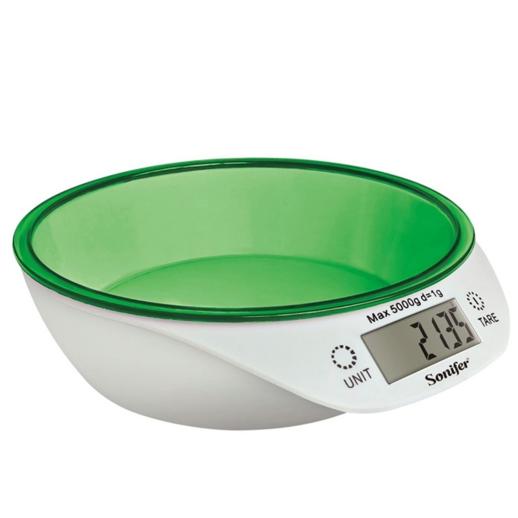 Balance de Cuisine Electronique Sonifer avec Bol Vert