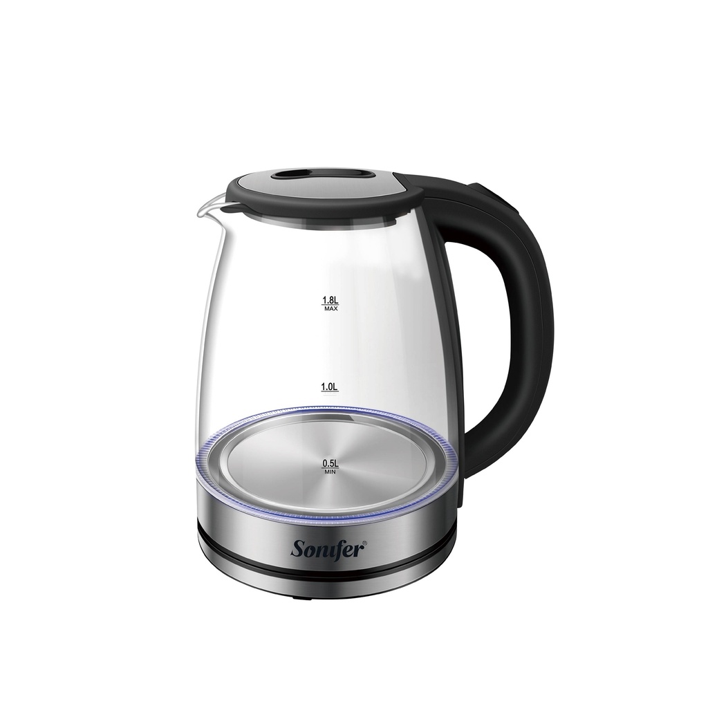 [SF-2116] Bouilloire Eléctrique En Verre 1,8L Sonifer 1500W