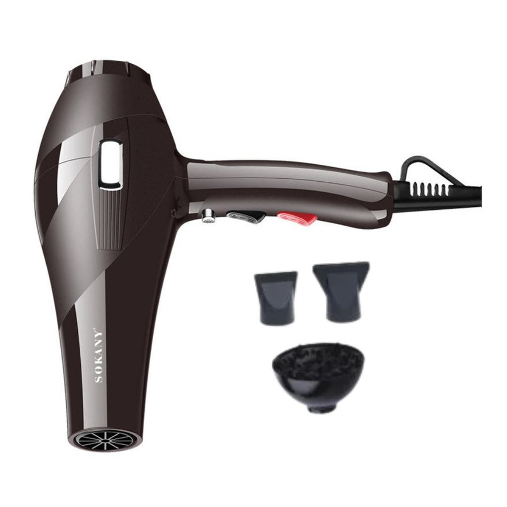 Sèche Cheveux Professionnel Sokany 2000W Marron