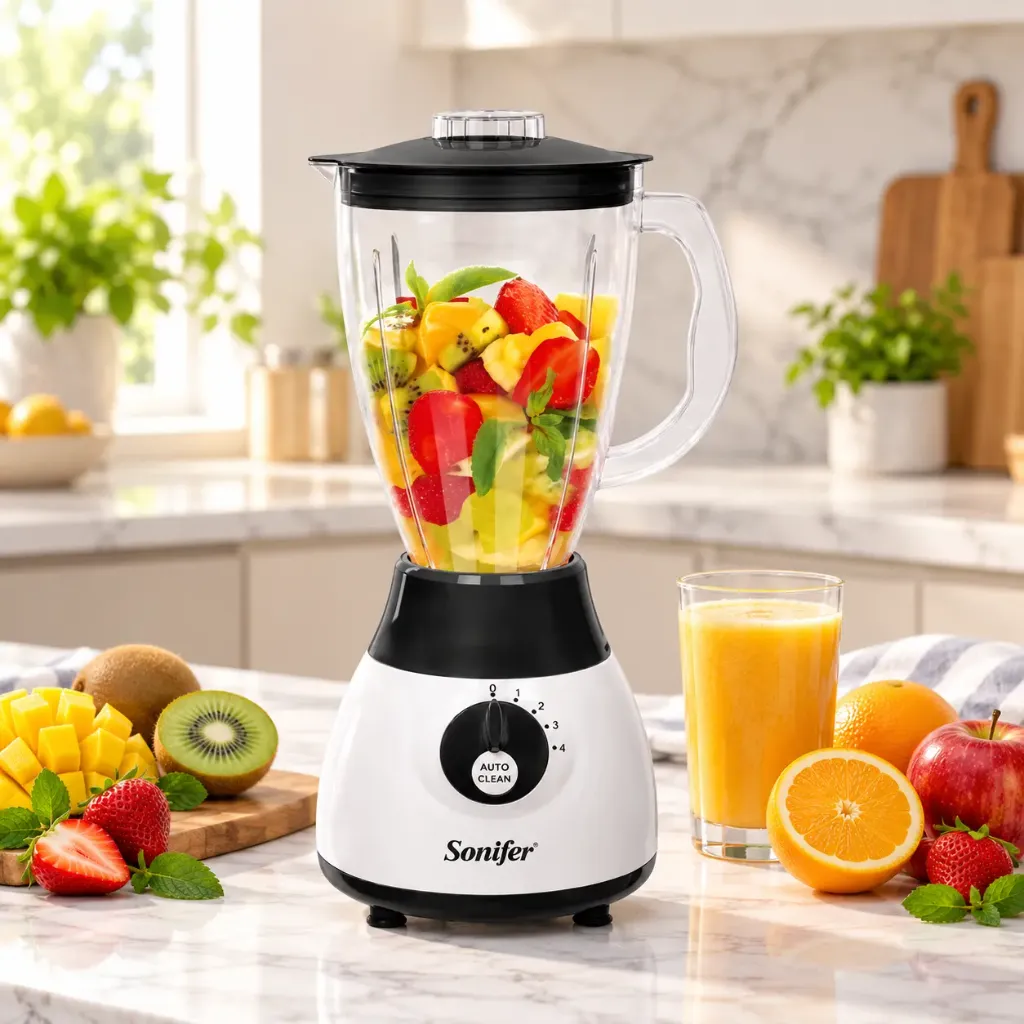 [SF-8009] Blender Avec Grinder 2 en 1 Sonifer En plastique 1,5L  300W