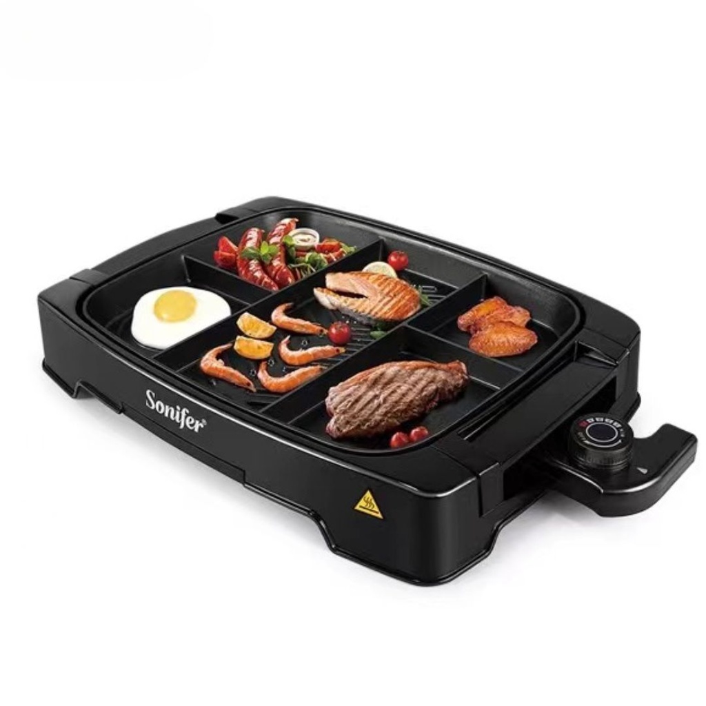 Grill + Plaques de Cuisson électriques Sonifer 1500W