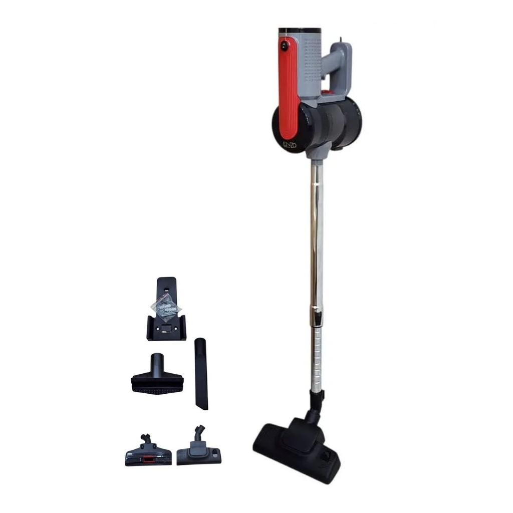 [VC-1005R] Aspirateur Balai Eléctrique 9en1 Enzo 1200W Rouge