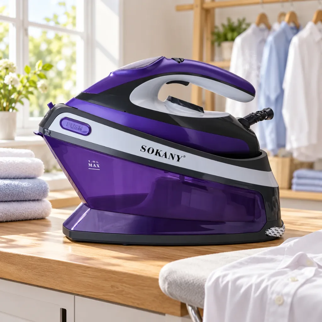 [SK-2121] Fer à Vapeur Avec Support Sokany 2800W Violet