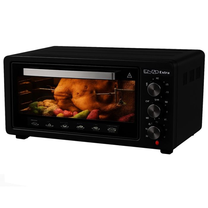 [ENZO1005N] Four Elèctrique Avec Turbo Enzo 52L Noir