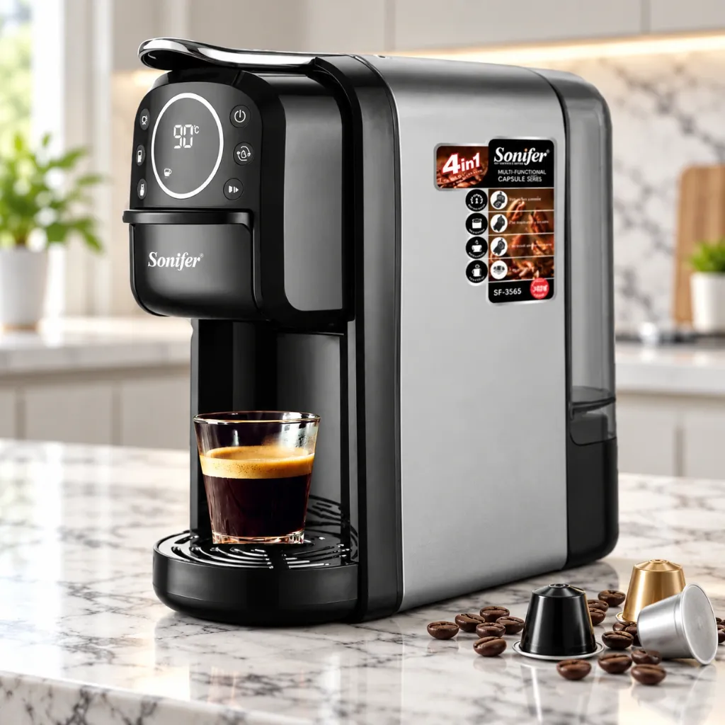 [SF-3585] Machine à Café Multifonctions 4 en 1 Avec Afficheur Sonifer 1400W
