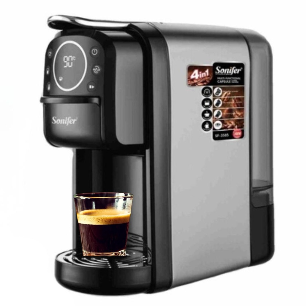Machine à Café Multifonctions 4 en 1 Avec Afficheur Sonifer 1400W