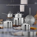 Batterie De Cuisine Vivaldi Anka 11 Pièces En Inox 18/10 - Argent