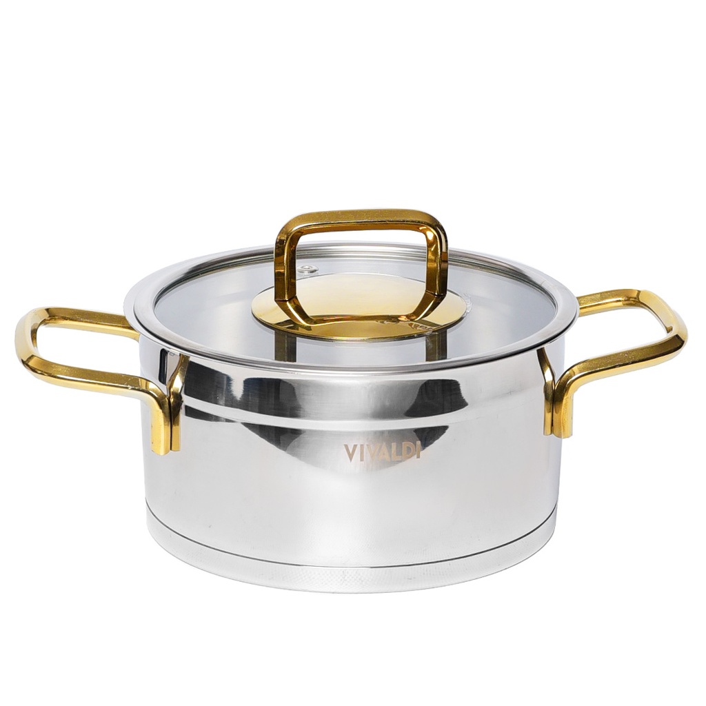 Marmite Vivaldi Rosso 18 cm Inox 18/10