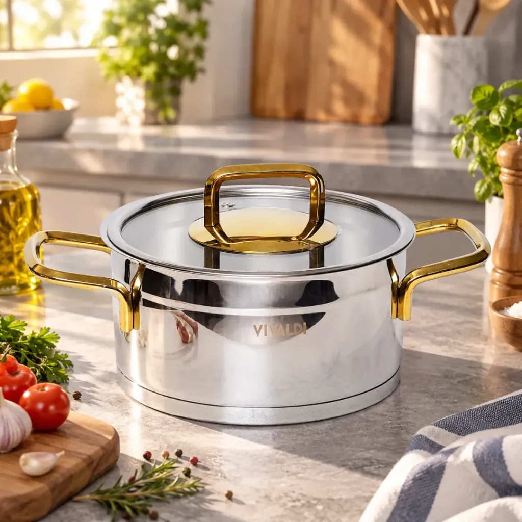 [WHM-1737] Marmite Vivaldi Rosso 18 cm Inox 18/10